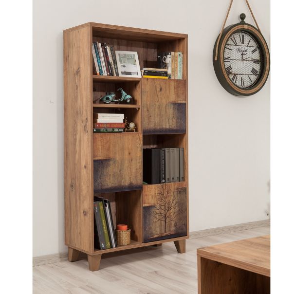 HANAH HOME Polica za knjige Marina Flora - 753, braon - 863SPH3611