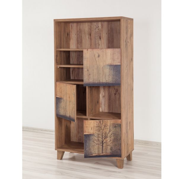 HANAH HOME Polica za knjige Marina Flora - 753, braon - 863SPH3611