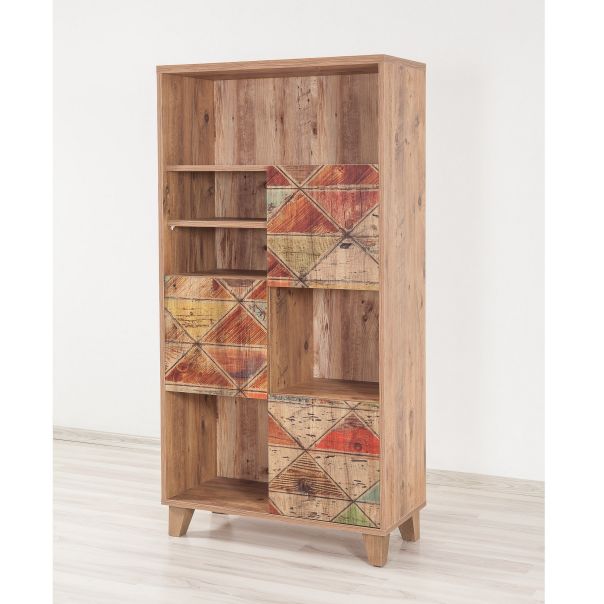 HANAH HOME Polica za knjige Marina Flora 756, braon - 863SPH3614