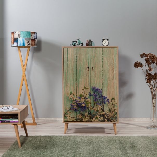 HANAH HOME Komoda za dnevnu sobu Multibox - 727, svetlo braon - 863SPH3927