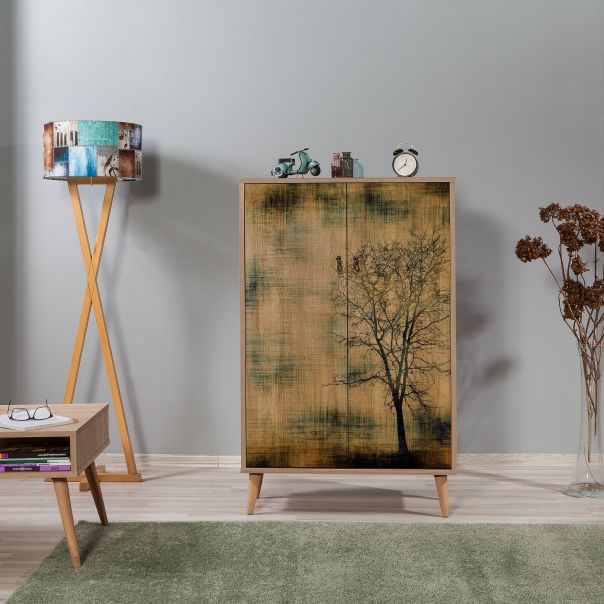 HANAH HOME Komoda za dnevnu sobu Multibox - 729, svetlo braon - 863SPH3929