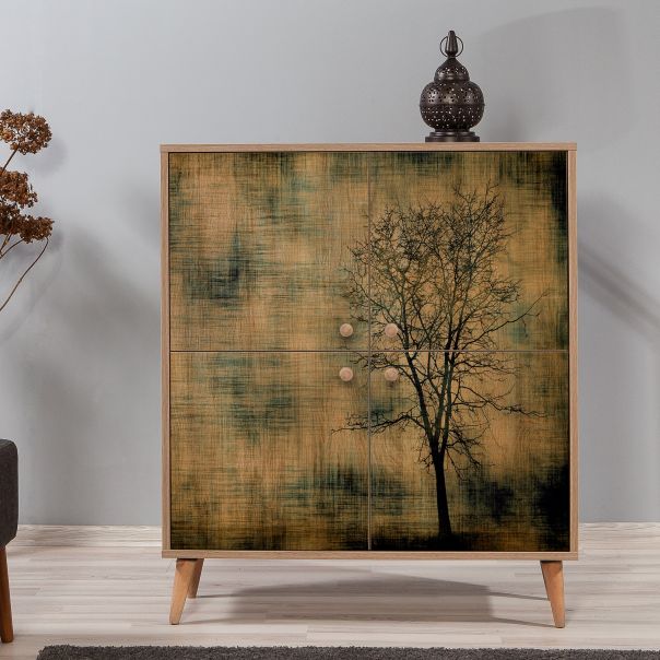 HANAH HOME Komoda za dnevnu sobu Multilux - 729, svetlo braon - 863SPH3934