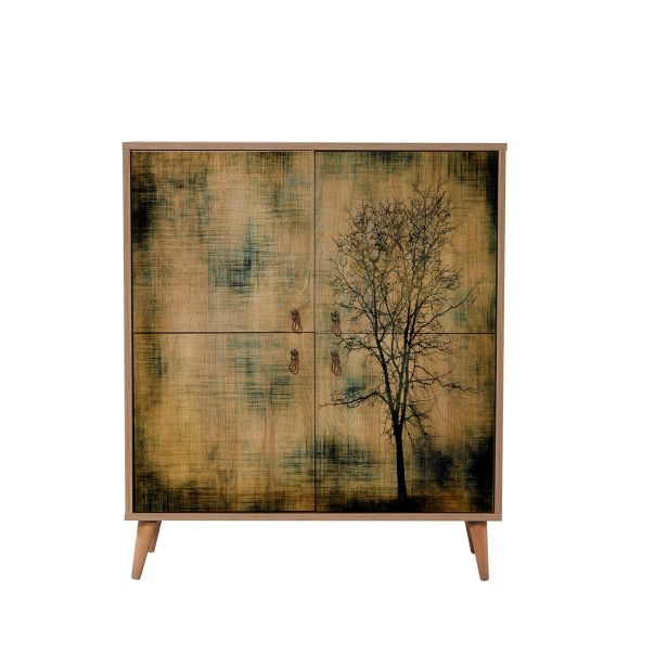 HANAH HOME Komoda za dnevnu sobu Multilux - 729, svetlo braon - 863SPH3934