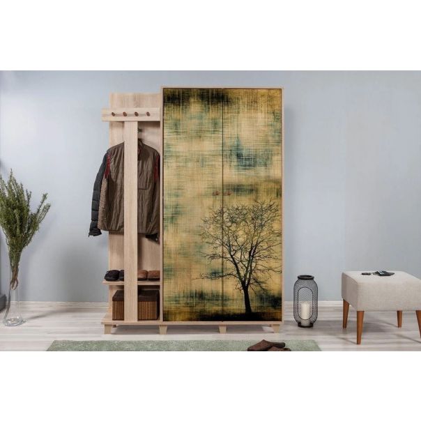 HANAH HOME Ormar za predsoblje sa čivilukom Garmanto 135-729 - 863SPH4825