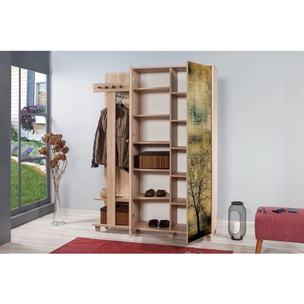 HANAH HOME Ormar za predsoblje sa čivilukom Garmanto 135-729 - 863SPH4825