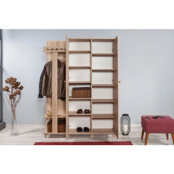 HANAH HOME Ormar za predsoblje sa čivilukom Garmanto 135-729 - 863SPH4825