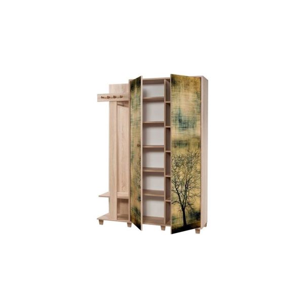 HANAH HOME Ormar za predsoblje sa čivilukom Garmanto 135-729 - 863SPH4825