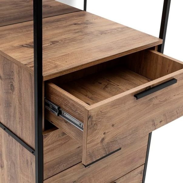 HANAH HOME Ormar Dynamic 09, braon/crna - 863SPH5411