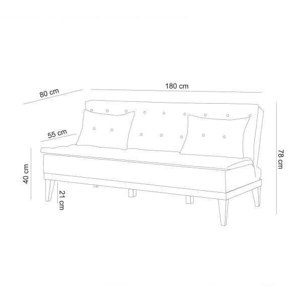 ATELIER DEL SOFA Sofa trosed Fuoco, siva - 867UNQ1321