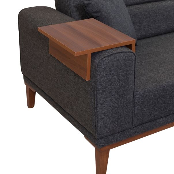 ATELIER DEL SOFA Trosed Liones, antracit - 867UNQ1364