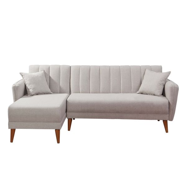 ATELIER DEL SOFA Ugaona garnitura Aqua, leva, krem - 867UNQ1401