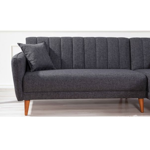 ATELIER DEL SOFA Ugaona garnitura Aqua, desna, tamnosiva - 867UNQ1404