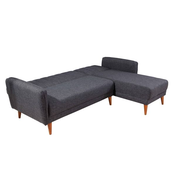 ATELIER DEL SOFA Ugaona garnitura Aqua, desna, tamnosiva - 867UNQ1404