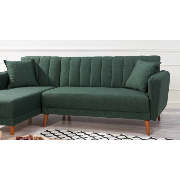 ATELIER DEL SOFA Ugaona garnitura Aqua, leva, tamnozelena - 867UNQ1405
