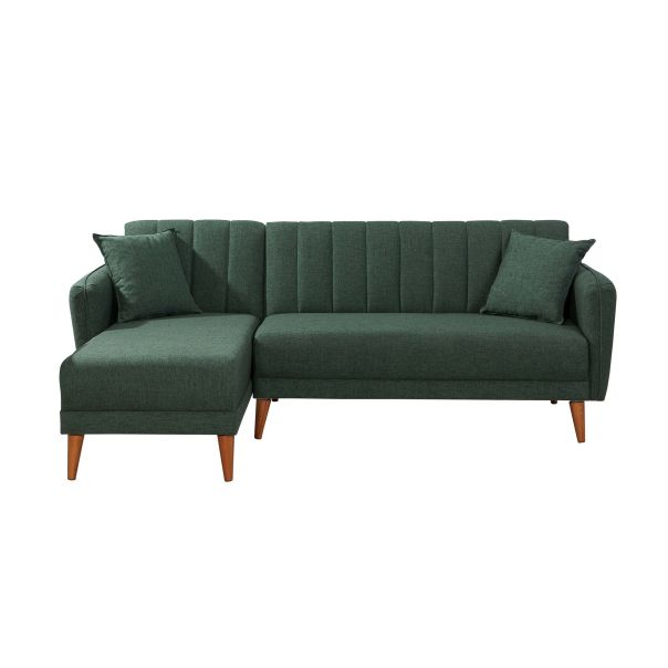 ATELIER DEL SOFA Ugaona garnitura Aqua, leva, tamnozelena - 867UNQ1405