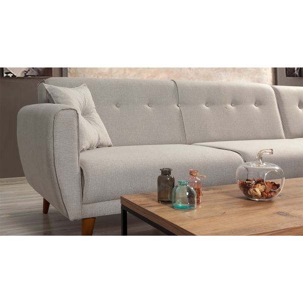 ATELIER DEL SOFA Ugaona garnitura Aria, krem - 867UNQ1411