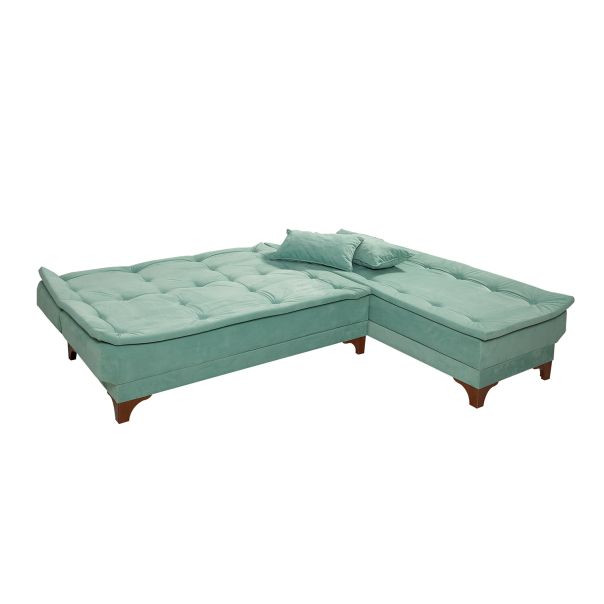 ATELIER DEL SOFA Ugaona garnitura Kelebek, desna, zelena - 867UNQ1416