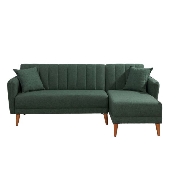 ATELIER DEL SOFA Ugaona garnitura Aqua, desna, tamozelena - 867UNQ1431