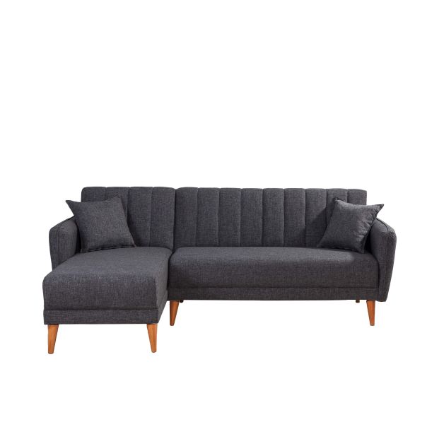 ATELIER DEL SOFA Ugaona garnitura Aqua, leva, tamnosiva - 867UNQ1433