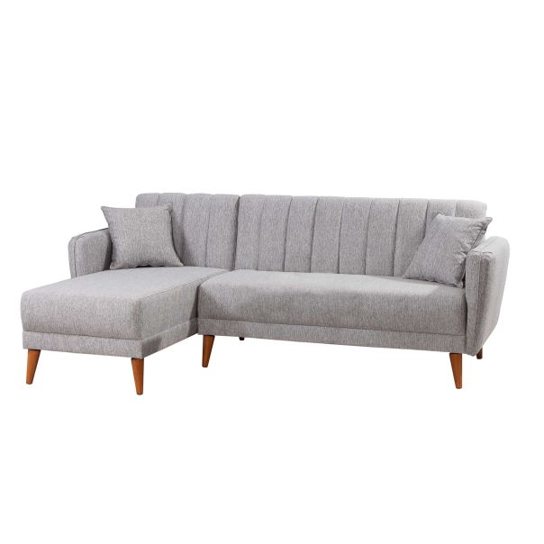 ATELIER DEL SOFA Ugaona garnitura Aqua, leva, siva - 867UNQ1434