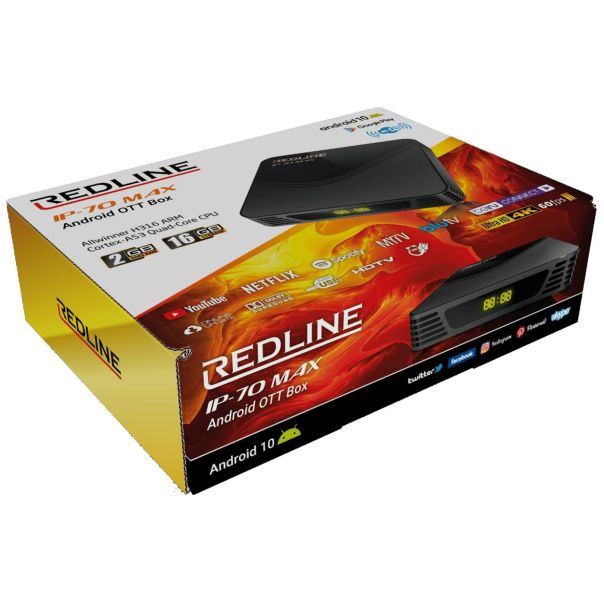 REDLINE Android TV Box, IP-70 Max - 19882