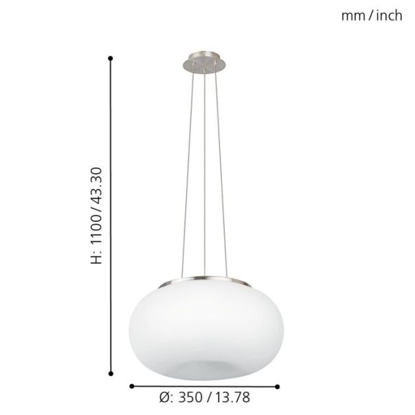EGLO Visilica Optica E27 2X60W - 86814-1