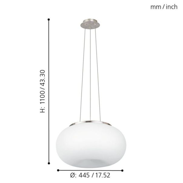 EGLO Visilica Optica E27 2X60W - 86815