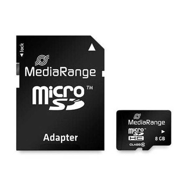 MEDIARANGE Memorijska kartica MicroSDHC 8GB + SD adapter C10 - 86884