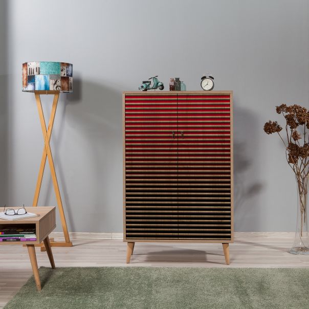 HANAH HOME Komoda za dnevnu sobu Multibox - 221, svetlo braon - 869VEL3973