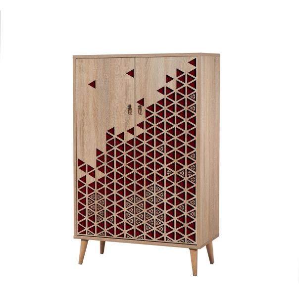 HANAH HOME Komoda za dnevnu sobu Multibox - 122, svetlo braon - 869VEL3975