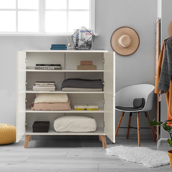 HANAH HOME Komoda za dnevnu sobu Multilüx Daisy, bela - 869VEL4516