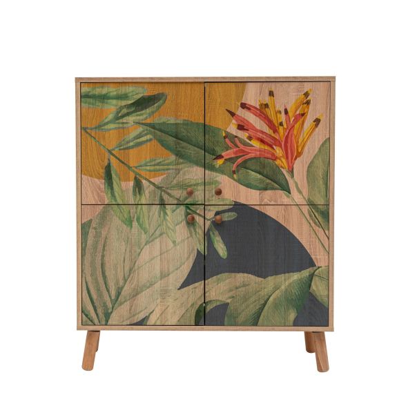 HANAH HOME Komoda za dnevnu sobu Multilüx Saka, svetlo braon - 869VEL4522