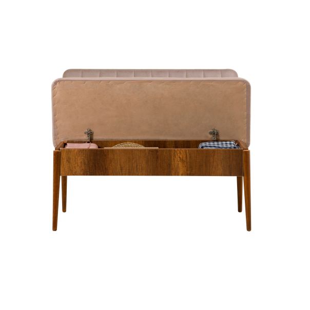 HANAH HOME Klupa Vina Bank, braon/krem - EP2795194