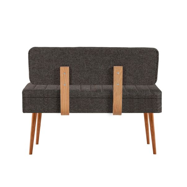 HANAH HOME Klupa Vina 1053 - 2, antracit/braon - EP2795158