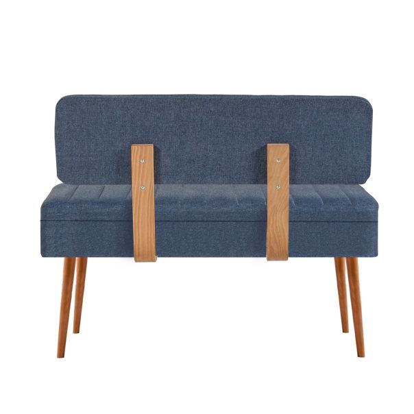 HANAH HOME Klupa Vina 1048 - 2, tamnoplava/braon - EP2795185