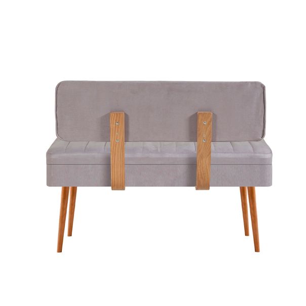 HANAH HOME Klupa Vina 0701 - 1, siva/braon - EP2795164