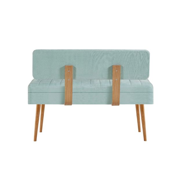 HANAH HOME Klupa Vina 0400 - 1, svetloplava/braon - EP2795155