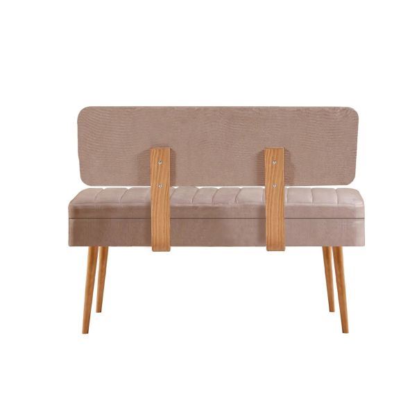 HANAH HOME Klupa Vina 0900 - 1, krem/braon - EP2795173