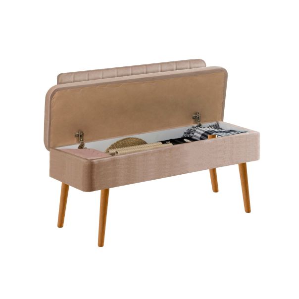 HANAH HOME Klupa Vina 0900 - 1, krem/braon - EP2795173