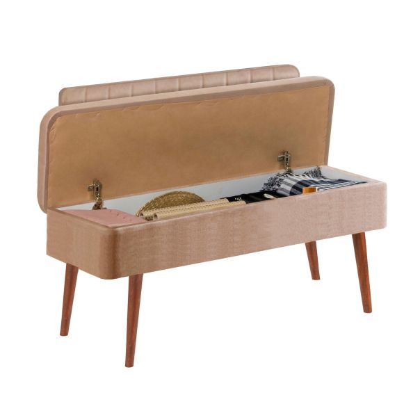 HANAH HOME Klupa Vina 0900 - 1, krem/braon - EP2795176