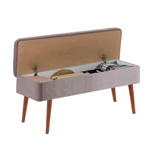 HANAH HOME Klupa Vina 0701 - 2, braon/siva - EP2797821