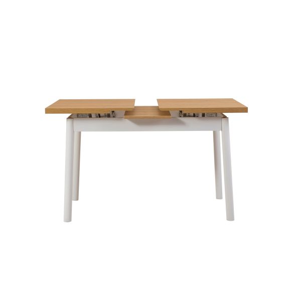 HANAH HOME Trpezarijski sto Oliver open, bela/braon - 869VEL8106
