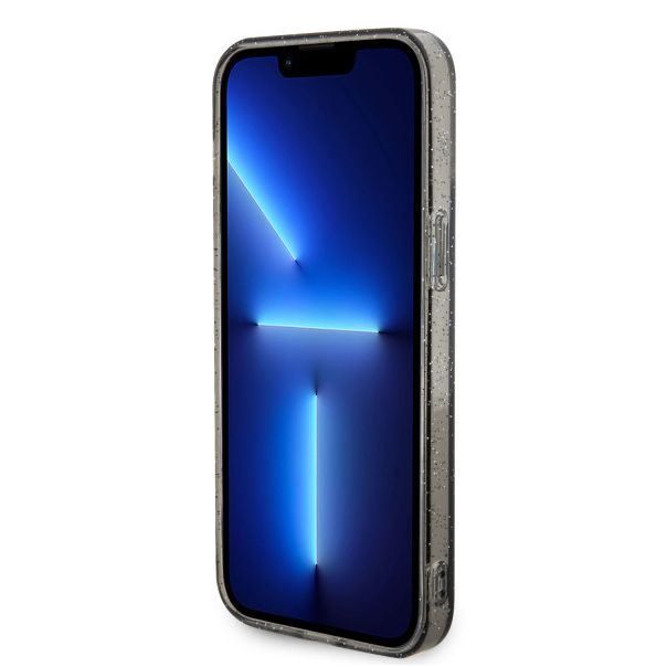 LICENSED KARL LAGERFELD Maska za iPhone 15 Pro Max MAGSAFE IML KC GLITTER, crna - 200842