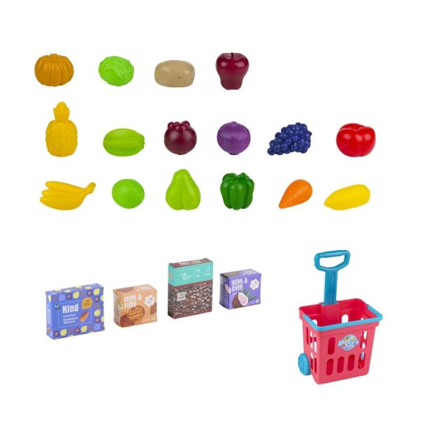 EDDY TOYS Dečji supermarket set – kolica sa namirnicama - EP3174560