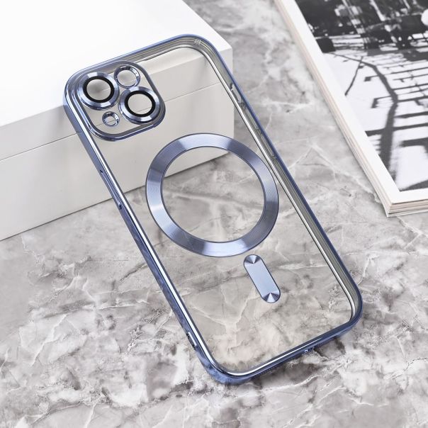 Maska za iPhone 14 6.1 plava Magsafe Lux - 215409-1