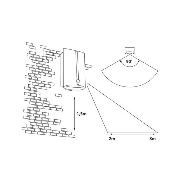 RABALUX Spoljna zidna rasveta Baltimore E27 25W - 8731-1