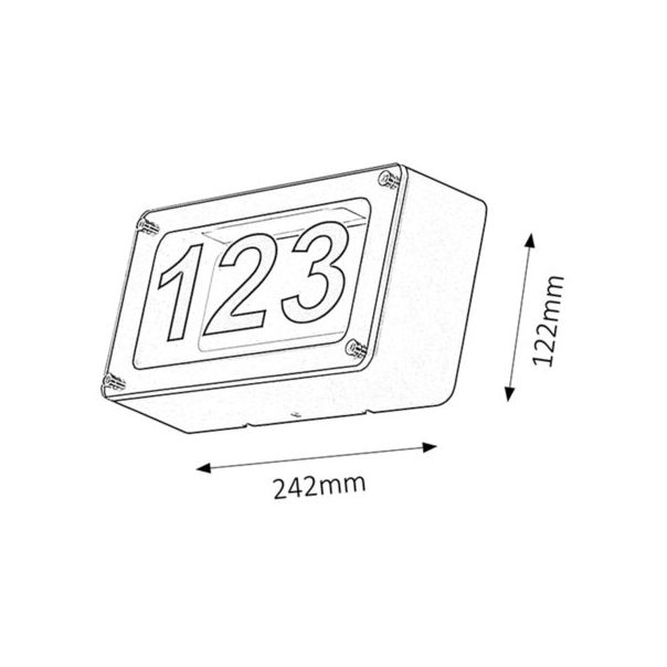 RABALUX Osvetljenje kućnog broja Hannover LED 6W - 8747