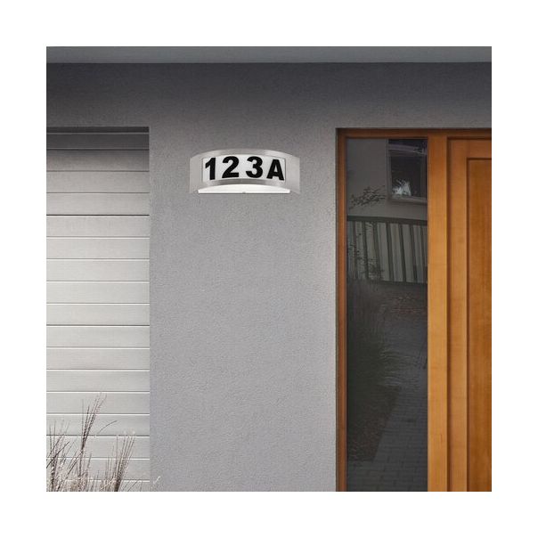 Rabalux Osvetljenje kućnog broja Innsbruck E27 1x MAX 14W brušeni hrom (8749) - 8749