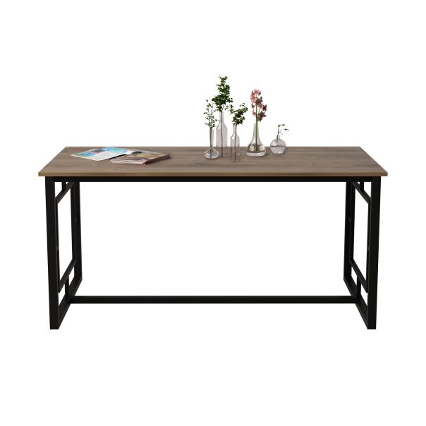 HANAH HOME Trpezarijski sto Alin, crna/braon - 875ZNA2903