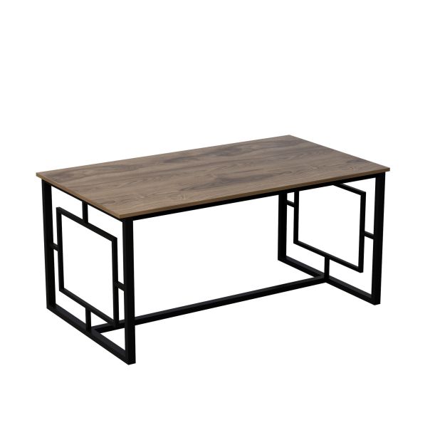 HANAH HOME Trpezarijski sto Alin, crna/braon - 875ZNA2903